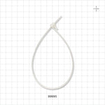 General Purpose Cable Tie, Re-opening, Natural - 11 inch (279 mm) 222N (50lbs) Breaking Strength - 99995