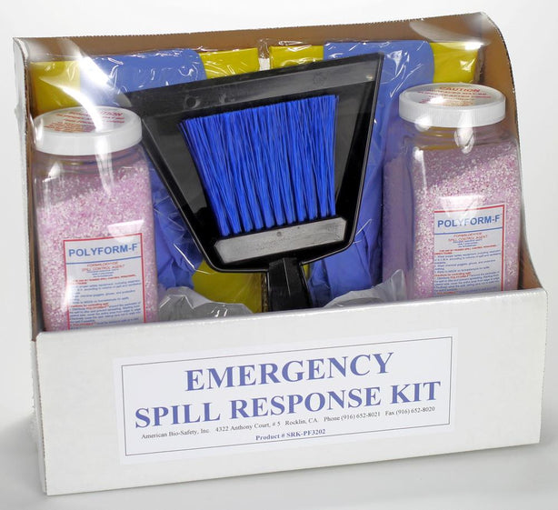 American Bio-Safety, Inc. PolyForm-F Formaldehyde Spill Kit SRK-PF3202 - 1.0 Kit