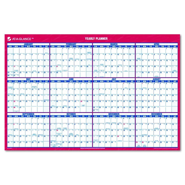 AT-A-GLANCE Monthly Wall Calendars PM26-28 1 Each - MDL-AAGPM2628
