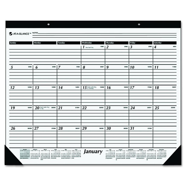 AT-A-GLANCE Monthly Desk Pads SK24-00 1 Each - MDL-AAGSK2400