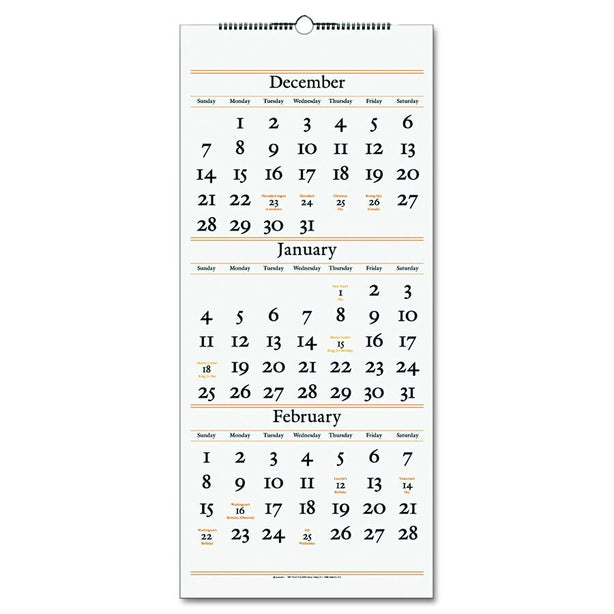 AT-A-GLANCE Monthly Wall Calendars SW115-28 1 Each - MDL-AAGSW11528