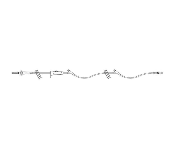 ICU MEDICAL MicroClave Clear Connectors and IV Administration Extension Set, Needle Free, 7" - 12515-01 - 50 Each