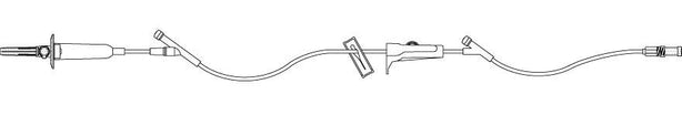 Icu Medical Macrobore 12669-28 Primary Blood Administration Set with Prepierced Y-Sites and Check Valve, 80" - MDL-ABB1266928 - 48 Each