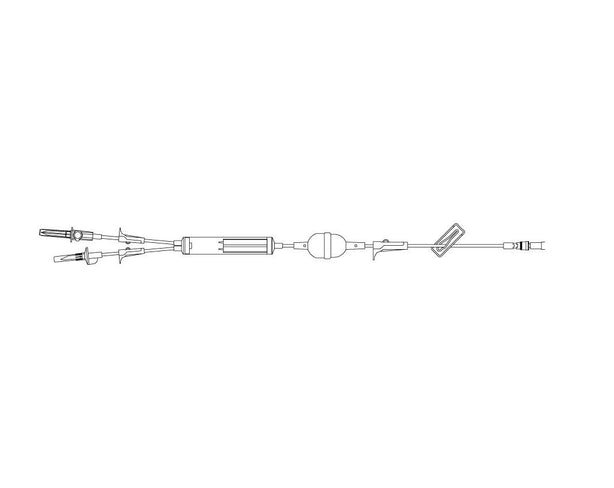 Icu Medical Blood Administration Set, Y-Type, 200 Micron Filter, 80", Non-DEHP - 14205-28 - 48 Each