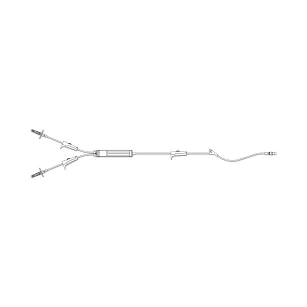 Icu Medical Blood Administration Set, Prepierced Y-Site, 200 Micron Filter, 80" - 1421728 - 48 Each
