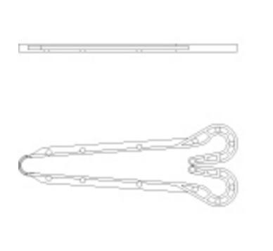 Icu Medical 3000301 Hanger, Stand, Infusion, 11" - MDL-ABB3000301CS - 250 Each