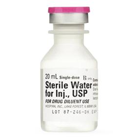 PFIZER INC/CONSUMR HLTHCR Diluent Sterile Water for Injection USP 00409-4887-20 1 Each - MDL-ABB409488820H