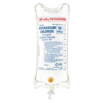 Potasss Chloride in 0.45% Sodium Chloride Injection - 09257-39 - 12 Each - MDL-ABB409925739