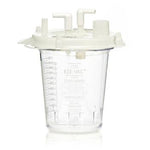 Amsino Suction Eze-Vac Disposable Canister and Lid with 2 Elbows, 1,200 mL - 43203-01 - 1 Each