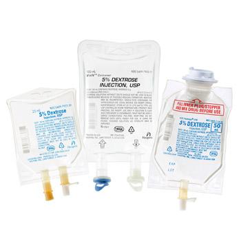 Icu Medical 07923-13 5% Dextrose Injection Solution USP, 50 mL Flexible Container - MDL-ABB792313H - 1 Each