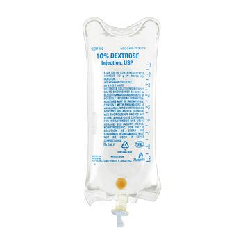 Icu Medical Large Volume Parental 07930-09 10% Dextrose Injection Solution, 1,000 mL, LifeCare - MDL-ABB79300939H - 1 Each