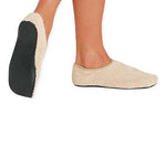 Encompass Care-Steps II Patient Safety Footwear with Hardsoles Hard-Sole Slippers, Adult, Beige - 80213 - 60 Each