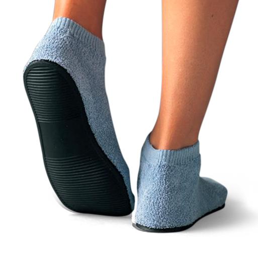 Encompass III Patient Safety Footwear 80309 Care-Steps Hardsole Slippers, Blue, Adult 11-12 - MDL-ABW80309 - 48 Each