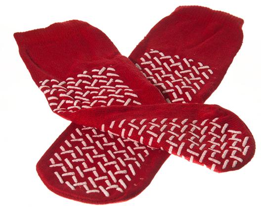 ENCOMPASS Treads High-Risk High Risk Confetti Slippers, Red, Adult 5XL - 90396 - 48 Pair
