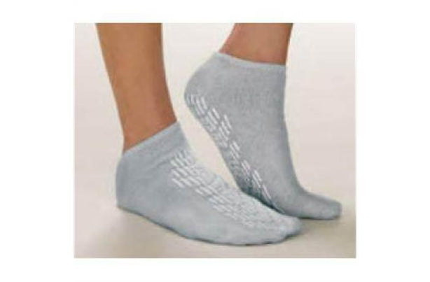 Encompass Essential-Steps Patient Safety Double-Tread Footwear, Gray, Adult, Size 2XL - ES111 - 48 Each