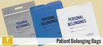Action White Personal Belongings Bags with Handle - PBB202004DT - 250 Each - MDL-ACB202004DT