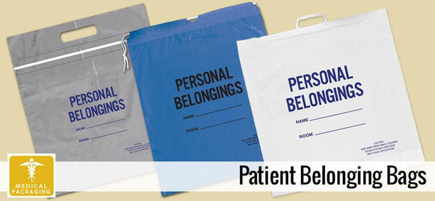 Action White Personal Belongings Bags with Handle - PBB202004DT - 250 Each - MDL-ACB202004DT