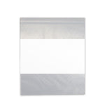Action White Block Reclosable Zip Bag, 2 mil, 9" W X 12" H - 85251-85034 - 100 Each