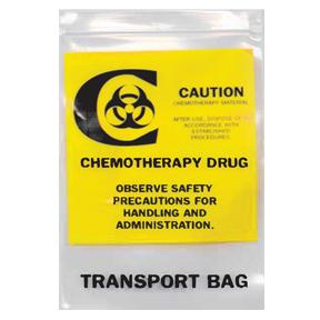 Action Health Chemotherapy Reclosable Transport Bags CHEMO12015Y - 500.0 Each