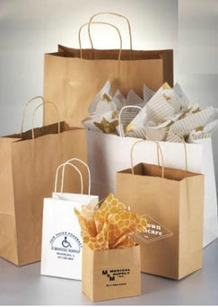 Action Health Action Health Paper Shopping Bags R70409W - 250.0 Each