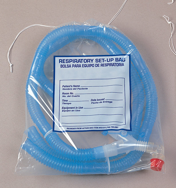 Printed Respiratory Care Set-Up Bag, 12" x 15", Action - RS1215 - 1 Each
