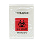 Biohazard Specimen Bag, Red/Black, 8" x 10", Action Econo-Zip Transport - STB8010 - 1000 Each