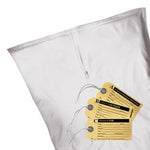 Action Pouches White Vinyl Body Bag with Straight Zipper and Tags, Adult, 6 mil, 36" x 90" - SZ - 10 Each