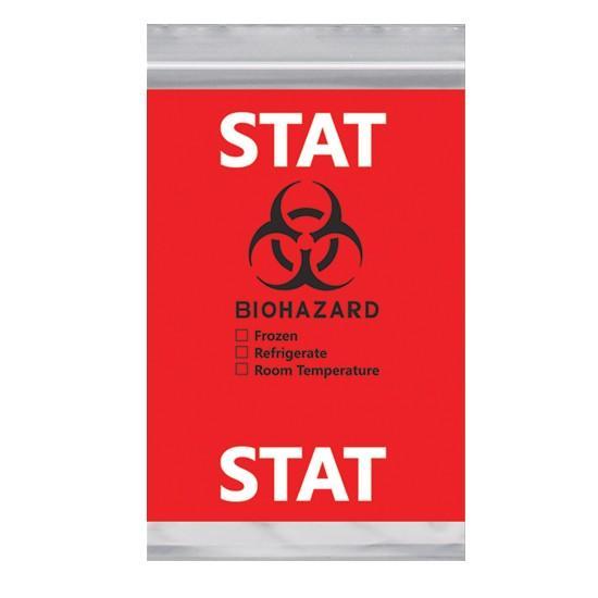 Action Bag Econo-Zip Specimen Transport Bags - STB609STAT - 1000 Each - MDL-ACBTB609STAT