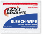 Angelini Pharma Alcalvis Alcavis Premoistened Bleach Wipe, Individual, 8" x 10", 100 Count - 9031 - 800 Each