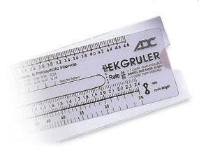 EKG Ruler and Calipers - 394 - 1 Each - MDL-ADC394