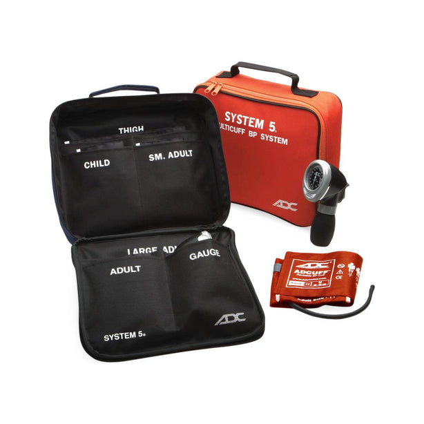 American Diagnostic Corp System 5 Portable 5-Cuff Sphygmomanometer Kit 740-OR - 1.0 Each