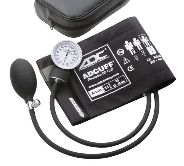 American Diagnostic SERIES Cuffs Prosphyg 760 Pocket Aneroid Sphygmomanometer, Adult, Black - 760-11ABK - 1 Each