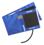 Adcuff & Bladder, 1 Tube w/891, Lg Adult, Black, LF, Multikuf Portable 4-Cuff Sphygmomanometer Kit - 845-12XBK-1F - 1 Each