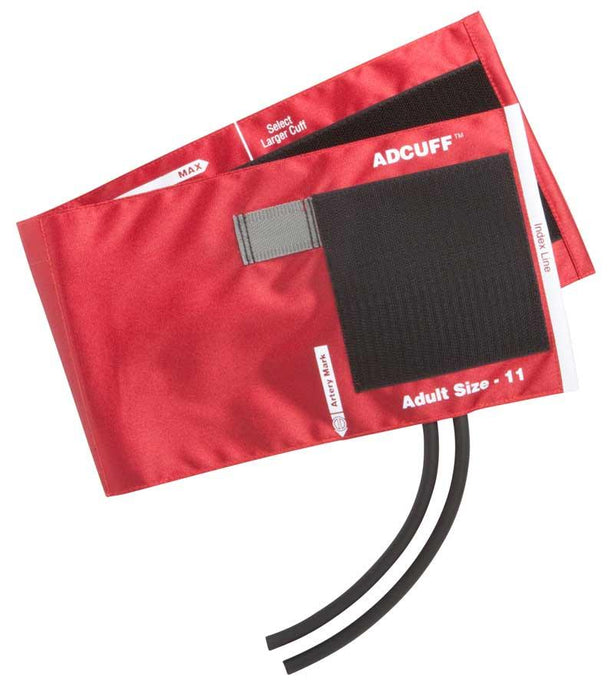 Adcuff & Bladder, 2 Tube, Lrg Adult, Black, LF, Multikuf Portable 4-Cuff Sphygmomanometer Kit - 845-12XBK-2 - 1 Each