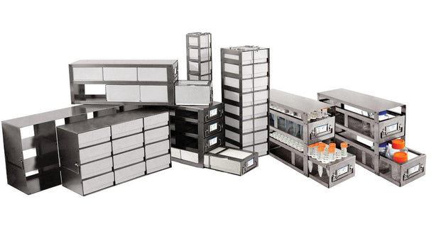 Argos Technologies Vertical Deep Microtiter Rack for 96 Well Plates, Chest Holds 9 - AGTRCDP09A