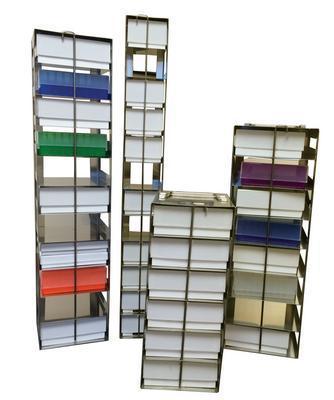Vertical Racks for 100-Cell Hinged Storage Boxes - RCH10A - 1 Each - MDL-AGTRCH10A