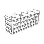 ARGOS TECHNOLOGIES, INC. Upright Sliding Tray Eco-Racks For Standard 2" Boxes RFS442A 1 Each
