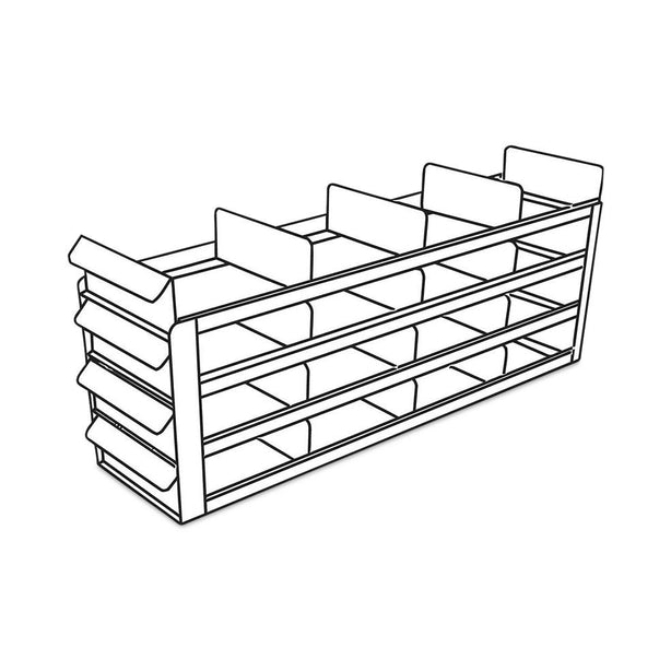 ARGOS TECHNOLOGIES, INC. Upright Sliding Tray Eco-Racks For Standard 2" Boxes RFS442A 1 Each