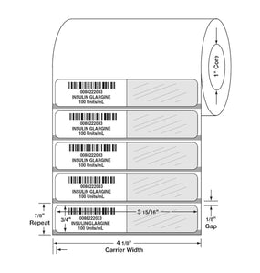 CENTURION Insulin Labels AL9454 3 Roll-MDL-AL9454