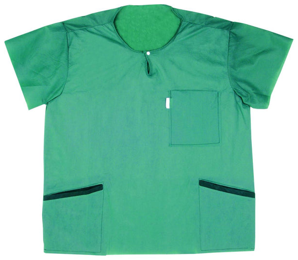 Molnlycke Us Extra-Comfort BARRIER Disposable Three-Pocket Scrub Shirt, Green, Size 3XL - 18660 - 48 Each