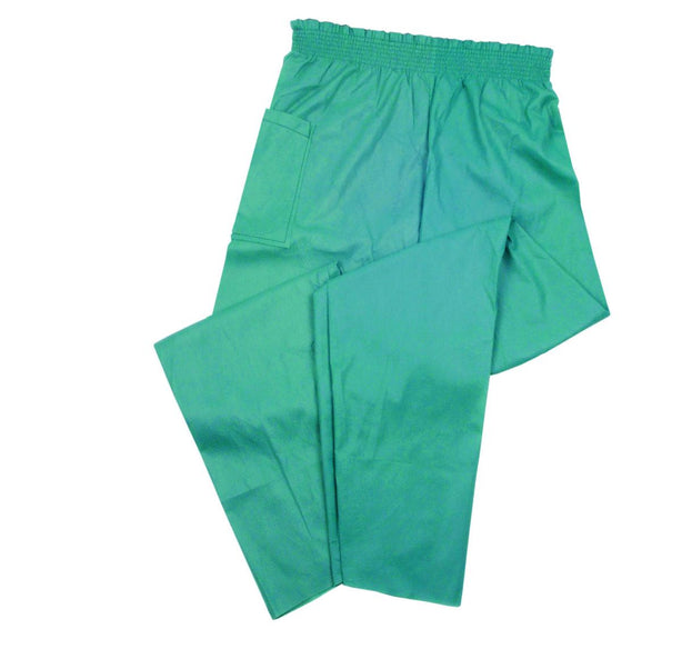 Molnlycke Us Barrier Extra-Comfort Disposable Extra Comfort Elastic-Waist Scrub Pants, Green, Size XL - 18950 - 48 Each