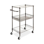 Alera 3-Tier Roll Carts with Wire Shelving ALESW342416BA 1.0 Each