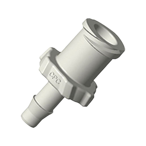 Female Luer Lock, Barbed, Natural, 100/Bag - Fits 1/8 inch ID Tubing (0.125 inch, 3.18 mm) - ALF41