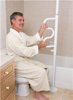Alimed Security Pole and Curve Grab Bar - ALI711814W