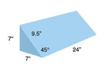 Alimed 45° Triangle Positioner 9-007 - 1.0 Each