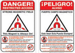 Alimed MRI Warning Wall Signs 921127 - 1.0 Each