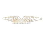 ALIMED Compact 10-Apron Almond Wall Rack 921984 1 Each