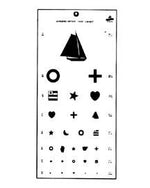 Snellen Eye Test Charts - 98EYE4-1 - 1 Each - MDL-ALI98EYE41