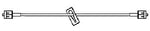 All-Med IV Extension Set Micro Bore 30 Inch Tubing Without Filter - Box of 50 - 42-3000-BX
