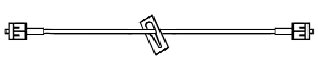 All-Med IV Extension Set Micro Bore 30 Inch Tubing Without Filter - Box of 50 - 42-3000-BX